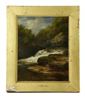 Lot 497 - Edmund Gill
A WATERFALL
signed and dated 1865
l.r.