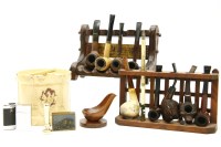 Lot 434 - Large collection of smokers pipes and smoking items