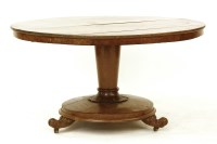 Lot 647 - A William IV mahogany circular dining table