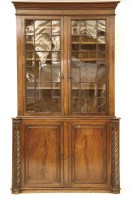 Lot 531 - A large 19th century possibly Scottish bookcase cabinet