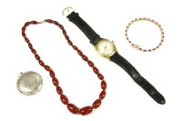 Lot 195 - A collection of costume jewellery and wristwatches