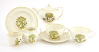 Lot 236 - A Wedgwood pottery 'Garden' pattern part tea-for-two set