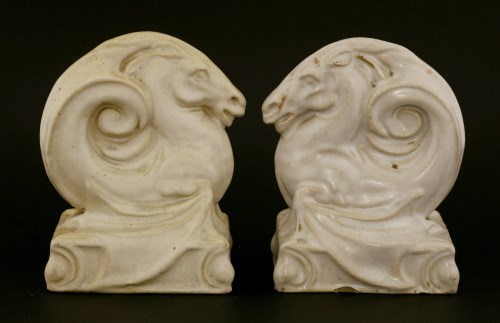 Lot 84 - A pair of Doulton stoneware Carrara figures