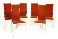 Lot 587 - A set of six dining chairs