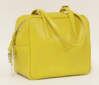 Lot 281 - An Agnona of Bond Street mustard yellow leather cross body handbag