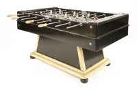 Lot 163 - An ebonised table football game