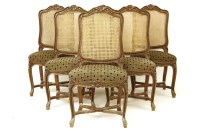 Lot 612 - Six 20th Century French style dining chairs
