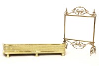 Lot 595 - A 19th century gilt brass fire screen