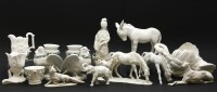 Lot 388 - Austrian and other blanc de chine animals
