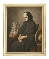 Lot 506 - Agudo Clara 
PORTRAIT OF AN OLD LADY
signed l.r.