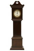 Lot 288 - A miniature mahogany longcase clock