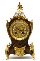 Lot 287 - A French late 19th century Boulle mantel clock