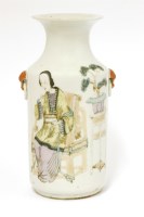 Lot 1080 - A Chinese famille rose vase