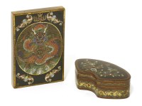 Lot 1439 - A Chinese cloisonné paperweight