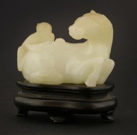 Lot 1192 - A Chinese jade carving