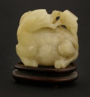Lot 1195 - A Chinese jade carving