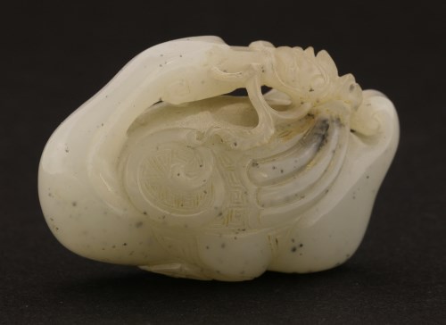 Lot 1196 - A Chinese jade carving
