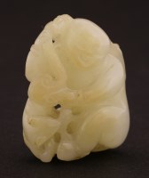 Lot 1197 - A Chinese jade carving