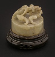 Lot 1202 - A Chinese jade seal