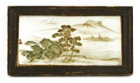 Lot 1564 - A Japanese ceramic plaque