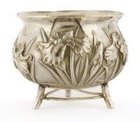 Lot 1394 - A Japanese silver bowl