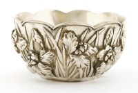 Lot 1396 - A Japanese silver bowl