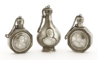Lot 1005 - A pair of Thai silver scent bottles