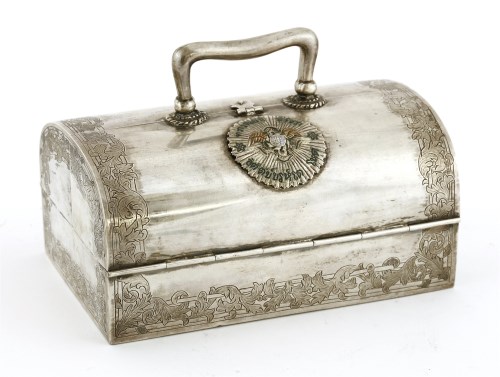 Lot 1007 - A Thai silver casket