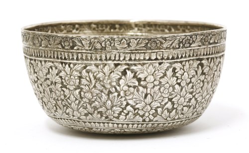 Lot 1014 - A Thai silver bowl