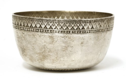 Lot 1017 - A Thai silver bowl