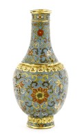 Lot 1268 - A Chinese cloisonné vase