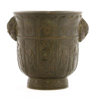 Lot 1239 - A Chinese bronze tall cup