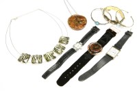 Lot 198 - A collection of costume jewellery and wristwatches