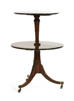 Lot 671 - A George III mahogany dumb waiter