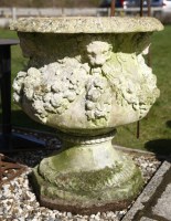 Lot 1129 - A large composite terracotta urn