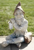 Lot 1130 - A 20th century German terracotta gnome