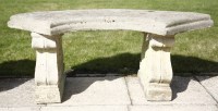 Lot 1132 - A reconstituted garden seat