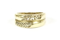Lot 14 - A two row openwork band ring