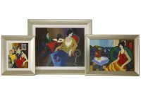 Lot 427 - Three signed prints by Itzchak Tarkay