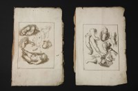 Lot 119 - A pair of late 17th/early 18th century pen and ink sketches