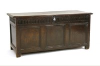 Lot 685 - A 17th century oak coffer