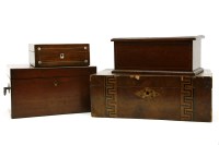 Lot 354 - A Regency mahogany tea caddy