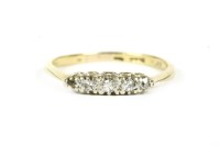 Lot 4 - A gold five stone graduated diamond ring