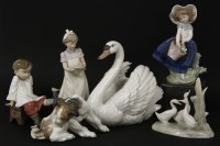 Lot 261 - A Lladro swan