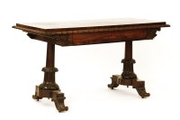 Lot 560 - A William IV rosewood centre table