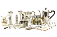 Lot 333A - A quantity of silver plated items