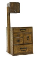 Lot 400A - A Japanese Paulownia wood sewing cabinet