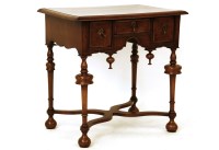 Lot 544 - A reproduction Queen Anne style walnut lowboy