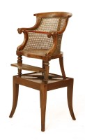 Lot 600 - A 19th century seated child's chair on stand