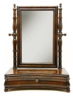 Lot 687 - A William IV mahogany toilet mirror